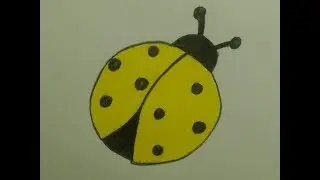 Как нарисовать божью коровку