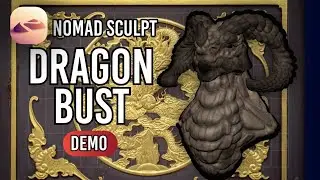 Sculpting a dragon bust in nomad sculpt tutorial