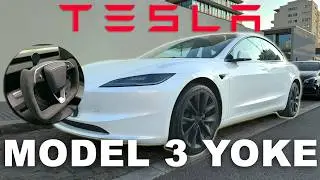 Tesla Model 3 (2024) Yoke Wheel | But is it an upgrade from stock? (pedal upgrades too)