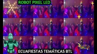 Show Robots Gigantes Pixel Led Guayaquil, Depredadores Led Ecuador, Cabina Fotografica Automatica