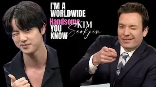 @BTS WAS WAITING FOR JIN WHEN HE FINISHED HIS MILITARY SERVICE 💜✨ @JimmyFallon #jimmyfallon
