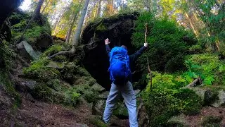 SOLO HIKE in the Carpathians. Overnight stay in a kolyba. solo bushcraft