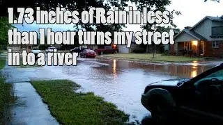 1.73 inches of rain in less than 1 hour Lubbock Tx May 14 2015