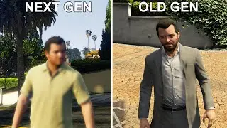 GTA V CHARACTERS COMPARISON OLD GEN VS NEW GEN!