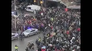 разгон людей на митинге в Москве