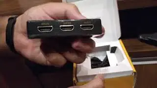 Mini Hub Switch Chaveador Seletor HDMI com Controle 4K HD