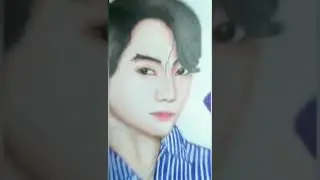 Drawing of bts a jungkook || #shorts #jungkook #drawing