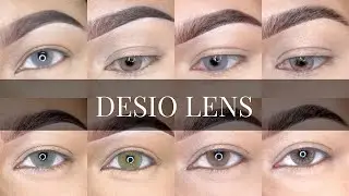 DESIO LENSES ON DARK BROWN EYES (PART 1) | 8 COLOURS