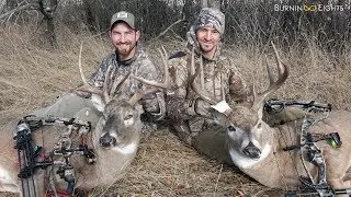 EPIC North Dakota Bow Hunt - Two Public Land Bucks Harvested Within Minutes!
