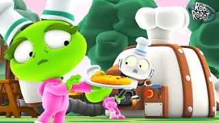 Learn Cooking With Rob and Friends | Robot The Robot | Learning Video