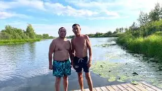 Плавучая баня на Черном Озере