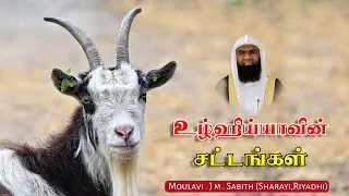 உழ்ஹிய்யாவின் சட்டங்கள்- Moulavi.Jm.Sabith (Sharayi,Riyadhi)