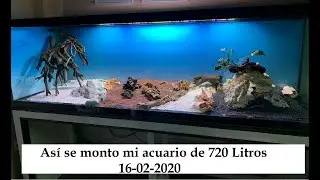 Montaje mi acuario de 720 Litros fabricado por Acuarios Hispania   -  Mounting my 720 Litre Aquarium