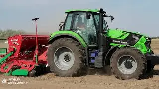 Трактор DEUTZ FAHR 6165 и сеялка AGRO MASZ SN-300