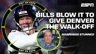 ‘WHAT A WAY TO LOSE A GAME’ 😳 - Eli after the Broncos’ second-chance FG to win MNF | Manningcast