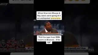 A little lighter Shannon Sharpe clip. Pull the tape. 