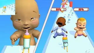 Baby Bottle Run (IOS, Android) NEW UPDATE Gameplay