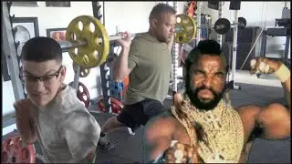 Yo Elliott Is Low Key Mr T 😮 (workout with my son)