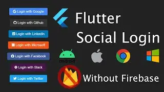 Flutter Social oAuth Login for Web Windows and Mobile Without 