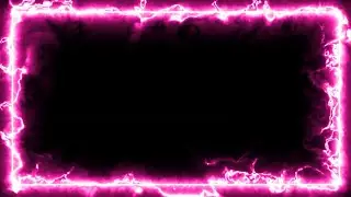 Neon Border Effects Black Screen, Neon Light Effects, Neon Gaming Frame, Background Video Effects