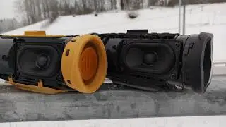 2x JBL CHARGE 4 OUTSIDE BASS TEST 92% LFM