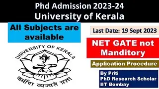 PhD Admission 2023 | State/Central University PhD Admission 2023 |
