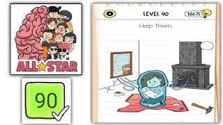 Brain test All Star level 90 help them