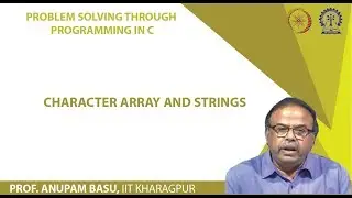 Character Array and Strings