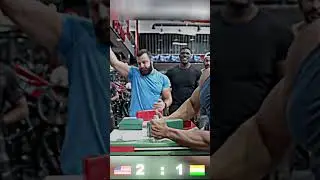 LARRY WHEELS USA VS INDIA ARMWRESTLING