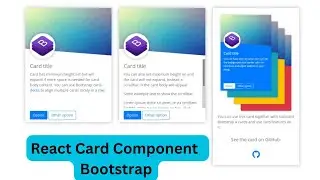 Create React Card Component with Bootstrap