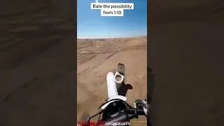 Biker crashes in desert hitting the.... #fail #biker