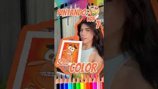PINTE✏️ Un ✨PERSONAJE DE DISNEY✨ Pero Con 1 SOLO COLOR🎨 #arte