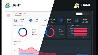 How to create DARK and LIGHT MODE Power BI Dashboard ?