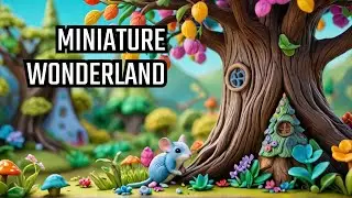 Making Alice in Wonderland tree and  dormouse? using polymer clay