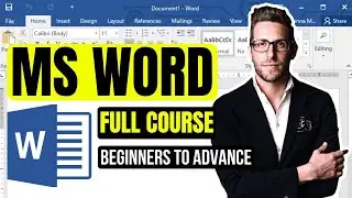 MS Word Full Course for Beginners | Microsoft Word Tutorial 2025