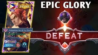 MY FIRST YU ZHONG GAME IN EPIC GLORY MADE MY ANXIETY HIGH 🥶