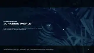 🦖Chaos Theory mode🦕Jurassic World | 2. try part1 | Jurassic World Evolution2 |uncut VOD