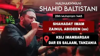 Nauhakhwani by Shahid Baltistani • 25th Muharram Night 1445 • Shahadat Imam Sajjad (as) • DSM, TZ