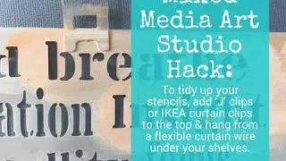 ArtStart®️Mixed Media Art Studio Hack - Stencils