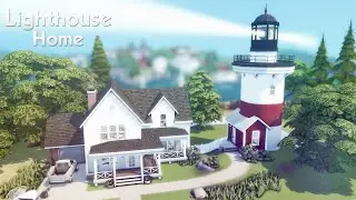 New England Lighthouse 🏡 ⛵️ | The Sims 4 | Speed Build | No CC + Download Links