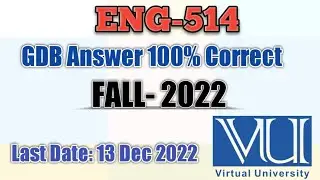 ENG 514 GDB FALL 2022|| Gdb Solution Eng 514 Fall 2022|| 