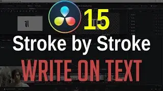 Text Animated - Stroke by Stroke Write On Effect | DaVinci Resolve 15 Tutorial