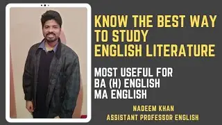 DO YOU KNOW THE RIGHT WAY TO STUDY ENGLISH LITERATURE ? HOW TO STUDY LITERATURE FOR NET-ENGLISH
