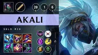 Akali Mid vs Yone: Legendary - KR Master Patch 14.20