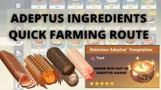 [Genshin Impact] ADEPTUS TEMPTATION ingredients quick farming route.