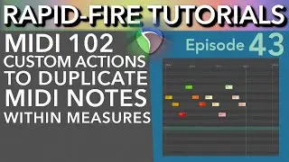 3 ways to duplicate MIDI Notes in Reaper (Rapid-Fire Reaper Tutorials Ep43)