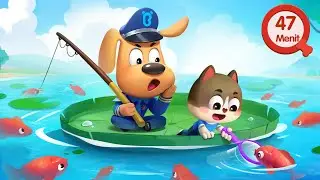 Petualangan Memancing 🎣| Keamanan Luar Ruangan | Keselamatan Anak | Kepala Polisi Labrador
