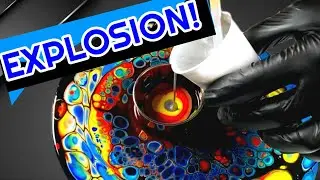 You NEVER seen Cells Like this! Acrylic Paint Pouring Open Cup акриловая заливка