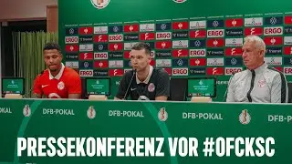 2. Runde DFB-Pokal: Pressekonferenz vor Kickers Offenbach vs. Karlsruher SC