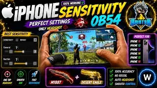 iphone sensitivity + auto headshot settings ob54 2026 free fire|iphone macro + dpi setting free fire